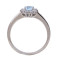 Gouden ring met briljant en topaas 