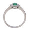 Gouden ring met smaragd en briljant 