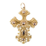 Antiek gouden kruis