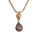 Antiek hanger met roosdiamant 