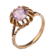 Antieke gouden ring met topaas