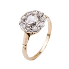Antieke ring met Roosdiamant 