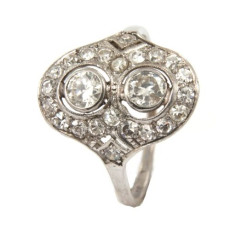 Art Deco diamanten verlovingsring.