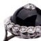 Gouden ring met diamant en onyx.