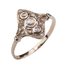 Gouden ring met roosdiamant 
