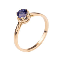 Gouden ring met saffier 