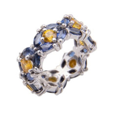 Gouden ring met saffier