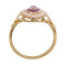 Ring met robijn en diamant